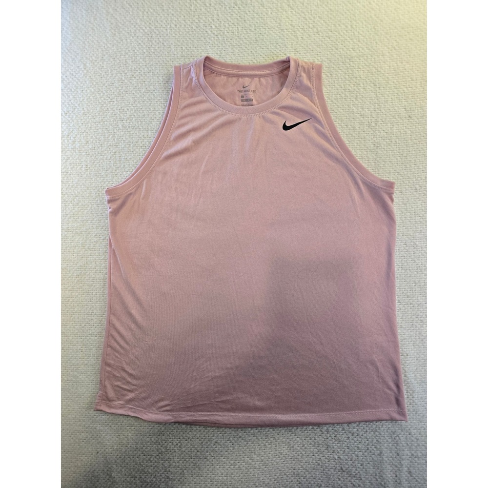 Nike Dri-Fit Women's Large‎ Pink Activewear Tank Top Yoga Running Shirt